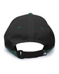 Pacific Headwear Lite Series Cap black/ d green ModelBack