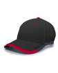 Pacific Headwear Lite Series Cap black/ red ModelQrt
