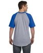 Augusta Sportswear Adult Short-Sleeve Baseball Jersey ATH HTHR/ ROYAL ModelBack