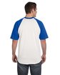 Augusta Sportswear Adult Short-Sleeve Baseball Jersey WHITE/ ROYAL ModelBack
