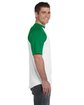 Augusta Sportswear Adult Short-Sleeve Baseball Jersey WHITE/ KELLY ModelSide