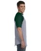 Augusta Sportswear Adult Short-Sleeve Baseball Jersey ATH HTHR/ DK GRN ModelSide