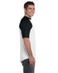 Augusta Sportswear Adult Short-Sleeve Baseball Jersey WHITE/ BLACK ModelSide