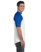 Augusta Sportswear Adult Short-Sleeve Baseball Jersey WHITE/ ROYAL ModelSide