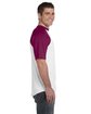 Augusta Sportswear Adult Short-Sleeve Baseball Jersey WHITE/ MAROON ModelSide