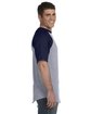 Augusta Sportswear Adult Short-Sleeve Baseball Jersey ATH HTHR/ NAVY ModelSide