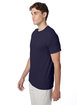 Hanes Adult Perfect-T Triblend T-Shirt navy triblend ModelQrt