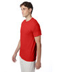 Hanes Adult Perfect-T Triblend T-Shirt poppy red hthr ModelQrt