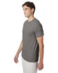Hanes Adult Perfect-T Triblend T-Shirt stone gray hthr ModelQrt
