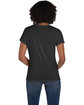 Hanes Ladies' Perfect-T Triblend V-Neck T-shirt sol black trblnd ModelBack