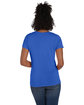 Hanes Ladies' Perfect-T Triblend V-Neck T-shirt royal triblend ModelBack