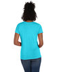 Hanes Ladies' Perfect-T Triblend V-Neck T-shirt turquoise trblnd ModelBack