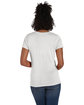 Hanes Ladies' Perfect-T Triblend V-Neck T-shirt eco white ModelBack