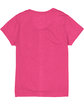 Hanes Ladies' Perfect-T Triblend V-Neck T-shirt jzzbrry pnk trbl FlatBack