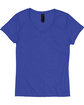Hanes Ladies' Perfect-T Triblend V-Neck T-shirt royal triblend FlatFront