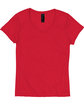 Hanes Ladies' Perfect-T Triblend V-Neck T-shirt red triblend FlatFront