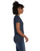 Hanes Ladies' Perfect-T Triblend V-Neck T-shirt navy triblend ModelSide