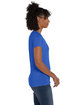 Hanes Ladies' Perfect-T Triblend V-Neck T-shirt royal triblend ModelSide