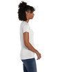 Hanes Ladies' Perfect-T Triblend V-Neck T-shirt eco white ModelSide