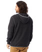 Alternative Adult Quarter Zip Fleece Hooded Sweatshirt  ModelBack