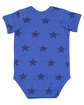 Code Five Infant Five Star Bodysuit royal star ModelBack