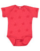 Code Five Infant Five Star Bodysuit red star ModelQrt