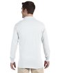 Jerzees Adult SpotShield™ Long-Sleeve Jersey Polo white ModelBack
