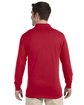 Jerzees Adult SpotShield™ Long-Sleeve Jersey Polo TRUE RED ModelBack