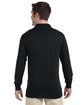 Jerzees Adult SpotShield™ Long-Sleeve Jersey Polo black ModelBack