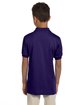 Jerzees Youth SpotShield™ Jersey Polo deep purple ModelBack