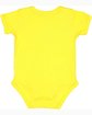 Rabbit Skins Infant Baby Rib Bodysuit yellow ModelBack