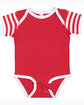 Rabbit Skins Infant Baby Rib Bodysuit RD/ WH/ RD WH ST ModelQrt