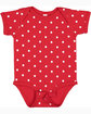 Rabbit Skins Infant Baby Rib Bodysuit RED/ WHITE DOT ModelQrt