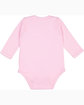 Rabbit Skins Infant Long-Sleeve Bodysuit pink ModelBack