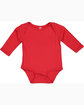 Rabbit Skins Infant Long-Sleeve Bodysuit red ModelQrt