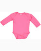 Rabbit Skins Infant Long-Sleeve Bodysuit hot pink ModelQrt