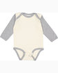 Rabbit Skins Infant Long-Sleeve Bodysuit natural/ heather ModelQrt