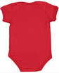 Rabbit Skins Infant Fine Jersey Bodysuit RED ModelBack