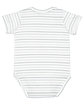 Rabbit Skins Infant Fine Jersey Bodysuit shadow stripe ModelBack