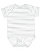 Rabbit Skins Infant Fine Jersey Bodysuit shadow stripe ModelQrt