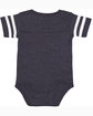 Rabbit Skins Infant Football Bodysuit vh navy/ bd wht ModelBack