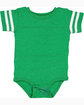 Rabbit Skins Infant Football Bodysuit vn green/ bd wht ModelQrt
