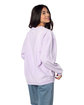 chicka-d Ladies' Corded Crew Sweatshirt lilac ModelBack