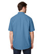Dri Duck Men's Crossroad Dobby Short-Sleeve Woven Shirt SLATE BLUE ModelBack