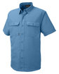 Dri Duck Men's Crossroad Dobby Short-Sleeve Woven Shirt SLATE BLUE OFQrt