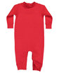 Rabbit Skins Infant Fleece One-Piece Bodysuit red ModelQrt