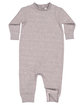 Rabbit Skins Infant Fleece One-Piece Bodysuit heather ModelQrt