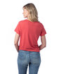 Alternative Ladies' Modal Tri-Blend T-Shirt faded red ModelBack