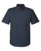 Dri Duck Men's Craftsman Ripstop Short-Sleeve Woven Shirt DEEP BLUE OFFront
