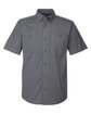 Dri Duck Men's Craftsman Ripstop Short-Sleeve Woven Shirt GUNMETAL OFFront